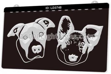 LD3748 Russell Terrier Dog Head Animal Pet
